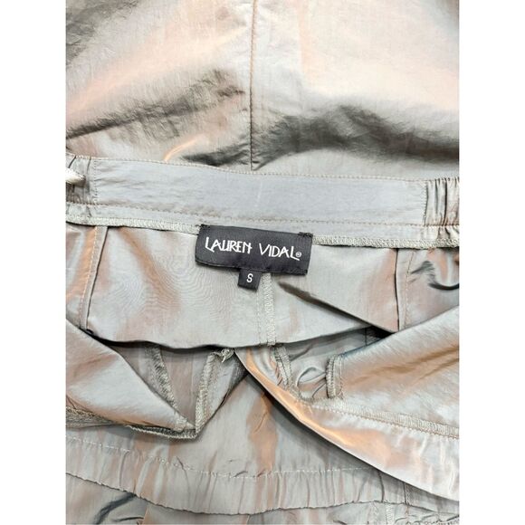 Lauren Vidal Drawstring Tie Ruffle Long Sleeve Midi Blouse Skirt Set Art to Wear - Picture 10 of 11